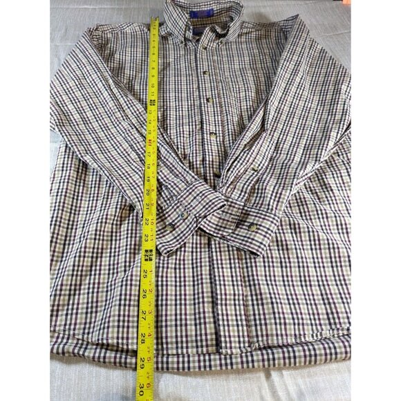 PENDLETON Button Down Shirt Men's Medium Broadway‎ Cloth 100% Cotton - Picture 2 of 7